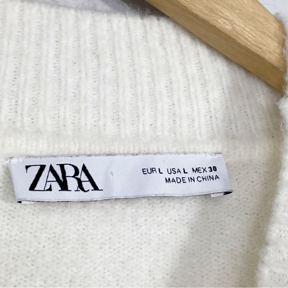 ZARA Combination Ruffled Knit Sweater - Picture 3 of 8